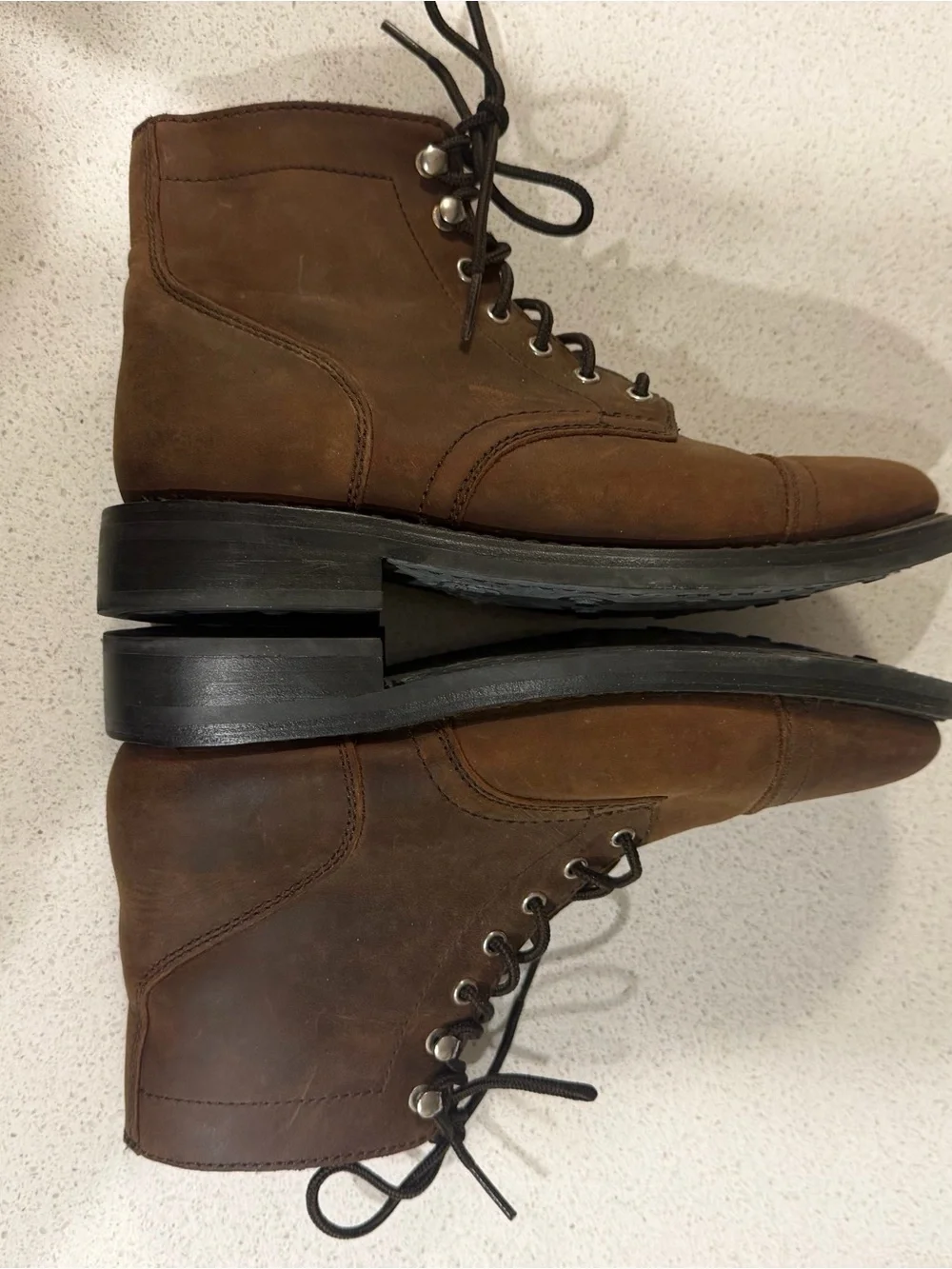 Thursday Boot Co Captain Lace Up Boots Womens 9 Brown Leather Lace Up